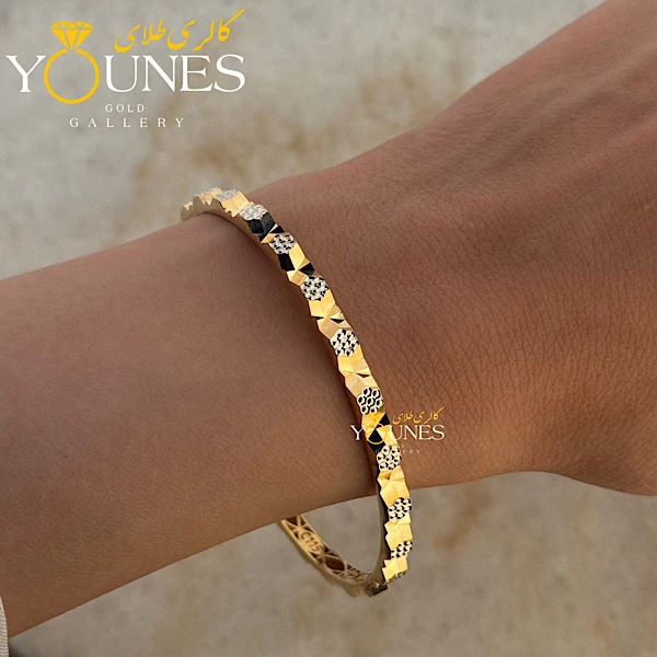 النگو طلای الیزا تراش دار